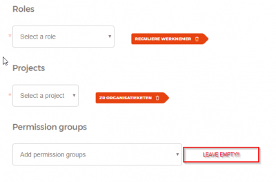 Figure 10-2. Check correct ROLE and PROJECT. No permissions to set